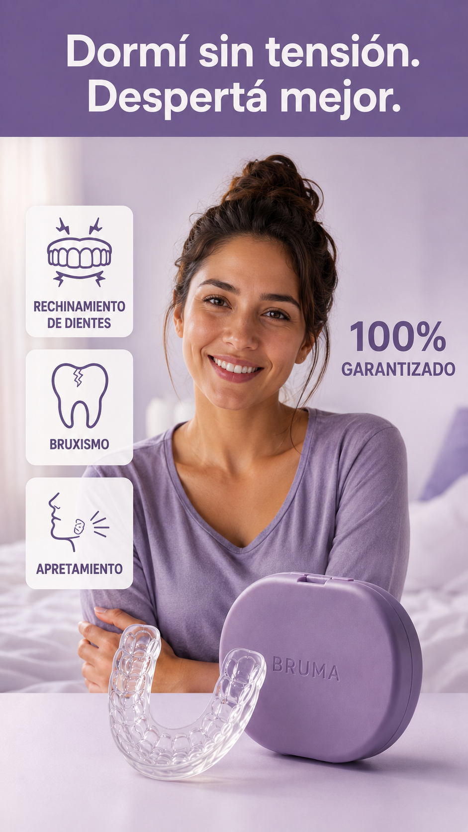 BRUMA® l ¿Te despertás con la mandíbula tensa o dolor de cabeza? l BRUMA fue creado para vos.