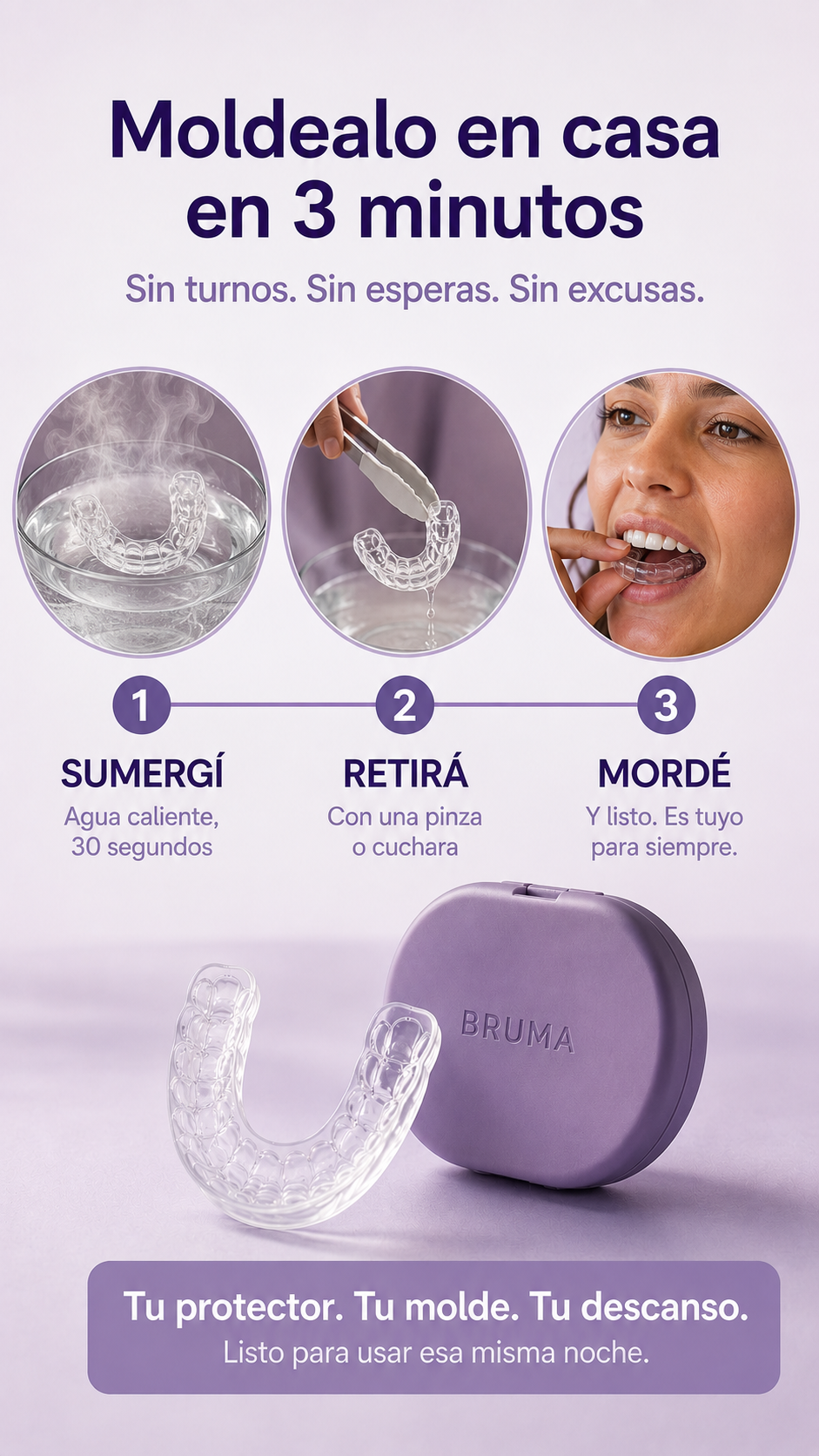 BRUMA® l ¿Te despertás con la mandíbula tensa o dolor de cabeza? l BRUMA fue creado para vos.
