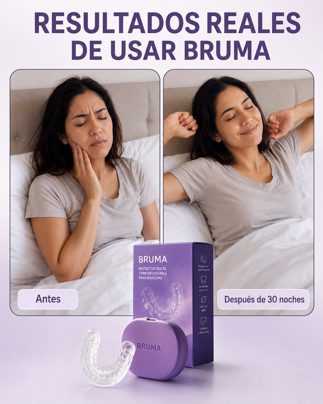 BRUMA® l ¿Te despertás con la mandíbula tensa o dolor de cabeza? l BRUMA fue creado para vos.